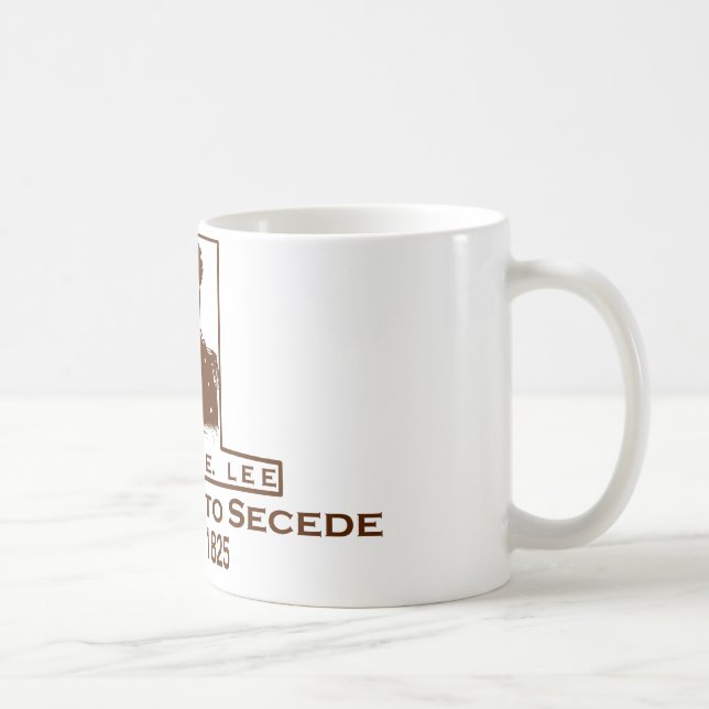 Taza De Café Roberto E. Lee muy probablemente a secede (Derecha)