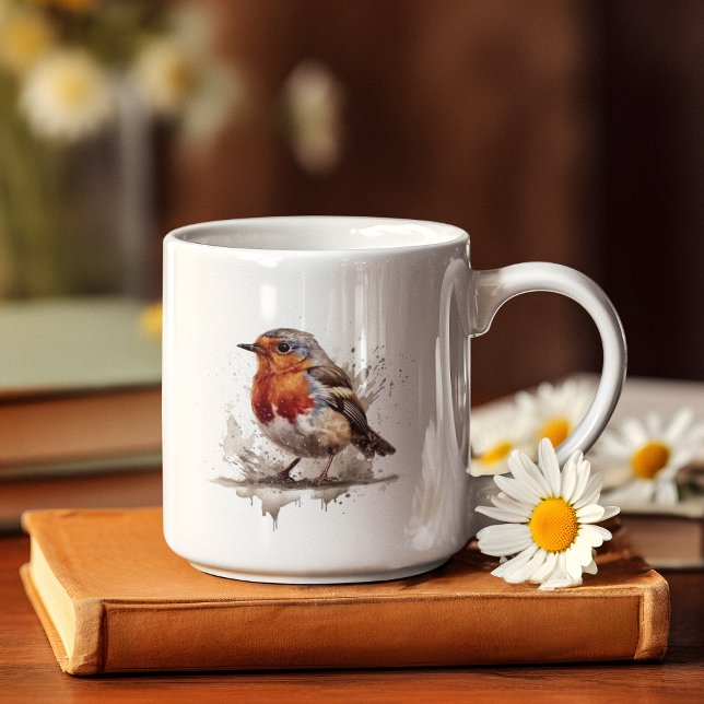 Taza De Café Robin del patio trasero encantador (Subido por el creador)