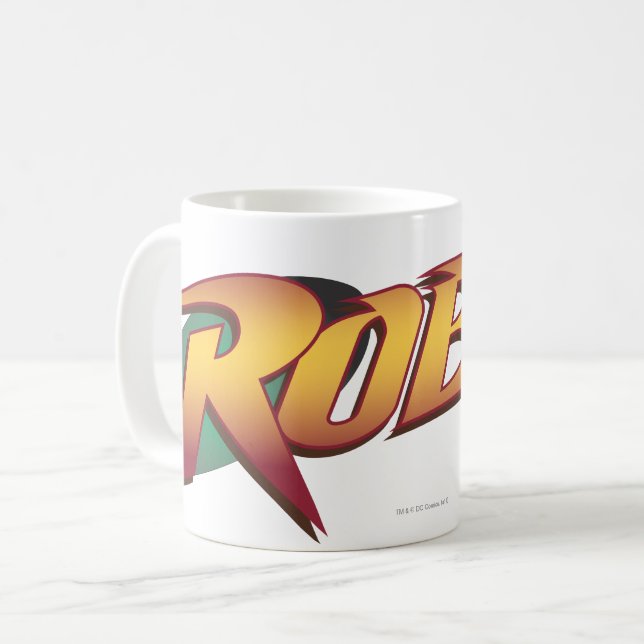 Taza De Café Robin Name Logo (Anverso izquierdo)