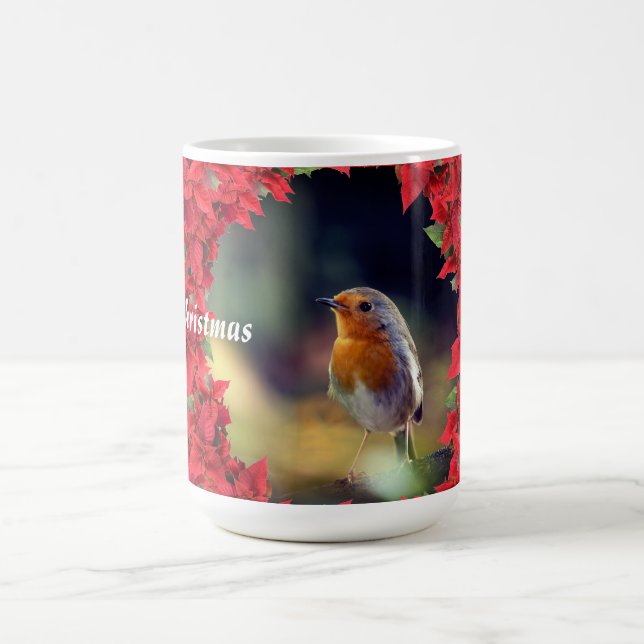 Taza De Café Robin navideño (Centro)