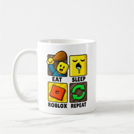 Taza De Café Roblox Eat Sleep Repeat Funny Gamer