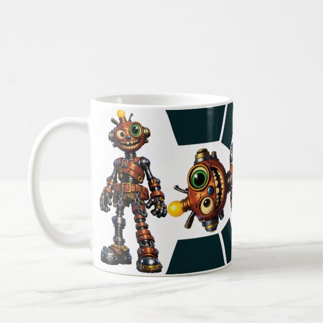 Taza De Café Robot  (Izquierda)