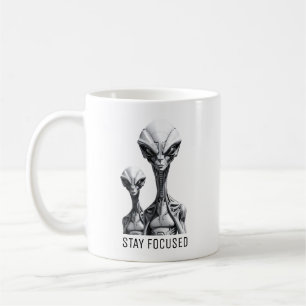 Taza De Café Robot Aliens