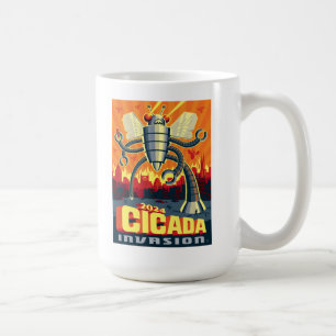 Taza De Café Robot Cicada