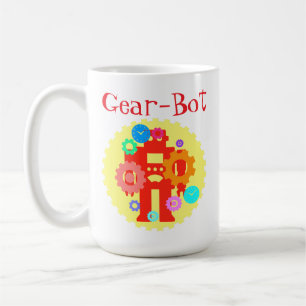 Taza De Café Robot de Engranajes