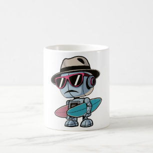 Taza De Café Robot de Surboard