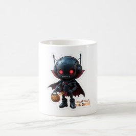Taza De Café Robot de vampiros oscuros Halloween Spooky café de