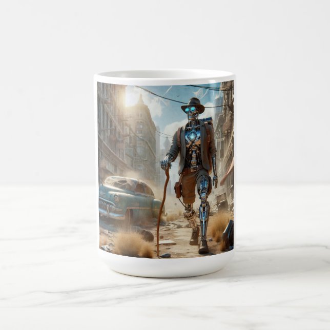 Taza De Café Robot en la ciudad fantasma (Centro)