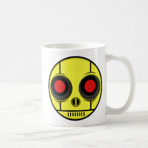 Taza De Café Robot Face Coffee Mug