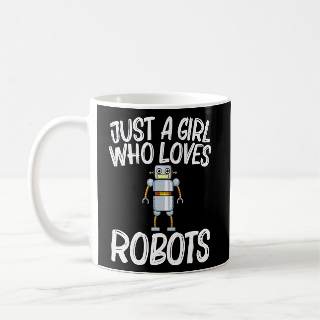 Taza De Café Robot Guay Para Chicas Niños Robotics Science Engi (Izquierda)
