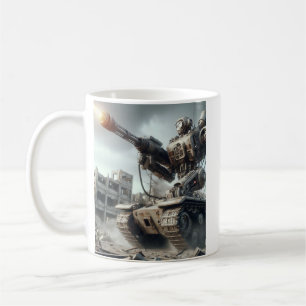 Taza De Café Robot Tank