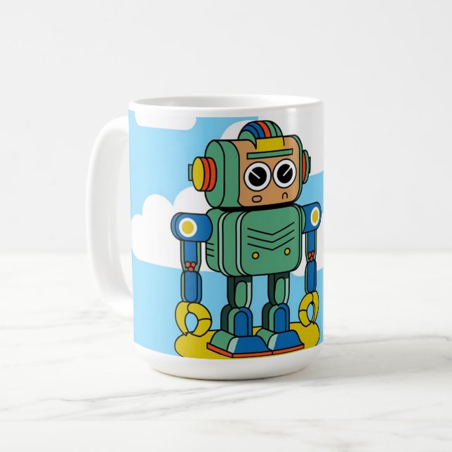Taza De Café Robotic Personalizado Coffee Mug (Anverso izquierdo)