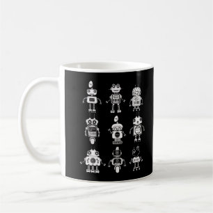 Taza De Café Robots Chicas de Guay Robotic
