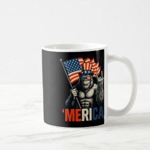 Taza De Café Roca Bigfoot Rock And Roll merica Usa Bandera Amer