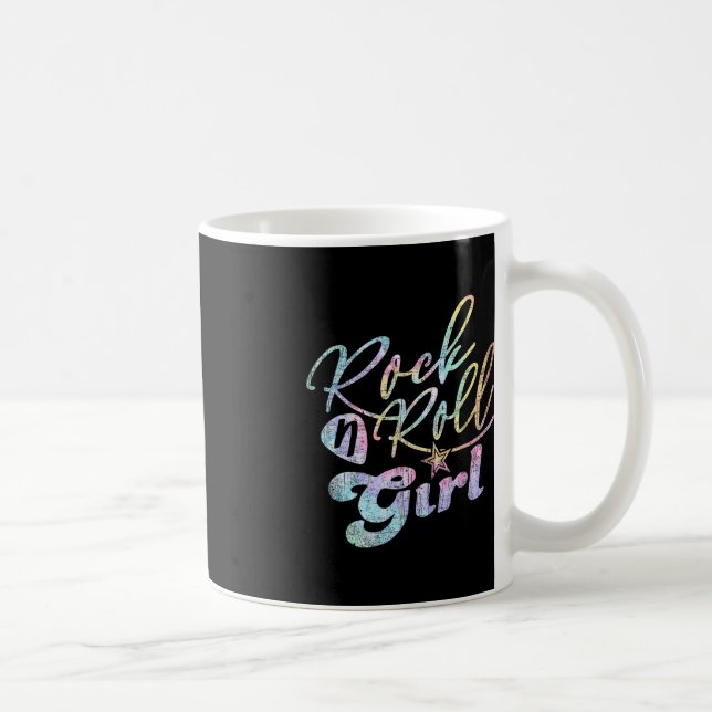 Taza De Café Roca Halloween N Rollo Chica Retro Costume Tye (Derecha)