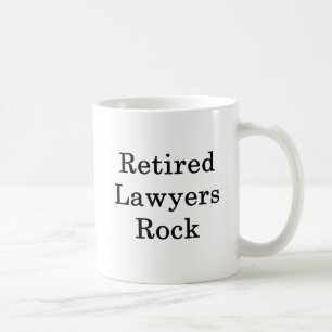 Taza De Café Roca jubilada de los abogados