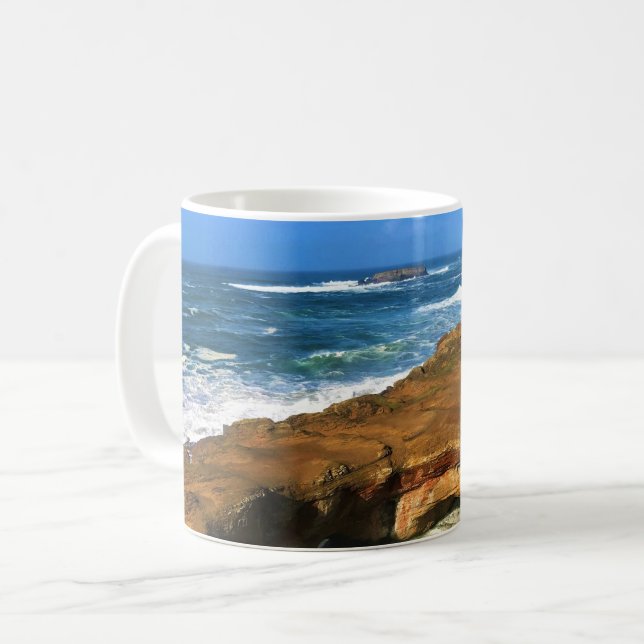 Taza De Café Roca Otter en el Parque Estatal Devil's Punchbowl, (Anverso izquierdo)