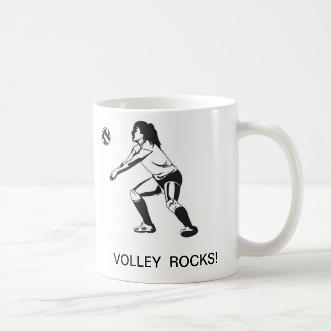 Taza De Café ¡ROCAS DE VOLEIBOL!Café Mug (Derecha)