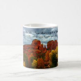 Taza De Café Rocas Rojas De Sedona Arizona Con Colores Caídos