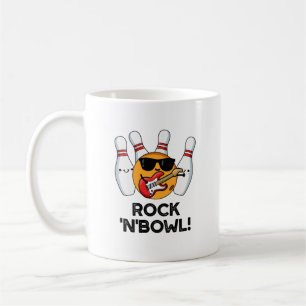Taza De Café Rock And Bowl Funny Bowling Pun
