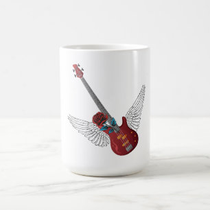 Taza De Café Rock and Roll Angel Bass