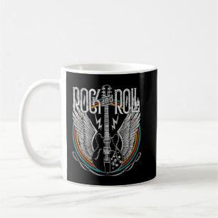 Taza De Café Rock And Roll Music Guitar
