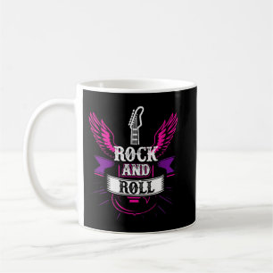 Taza De Café Rock And Roll Music Guitar 1
