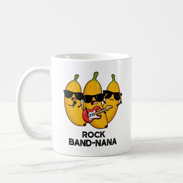 Taza De Café Rock Band-nana Funny Banana Pun (Izquierda)