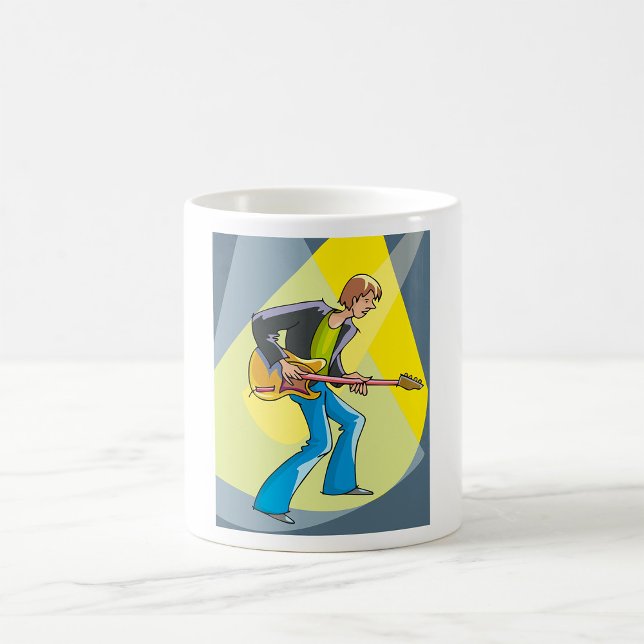Taza De Café Rock Guitarist 70s Style Musician (Subido por el creador)