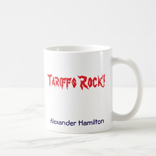 Taza De Café Rock Mug de aranceles (Derecha)