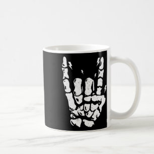 Taza De Café Rock Skeleton Guay Rocker Halloween Halloween Homb
