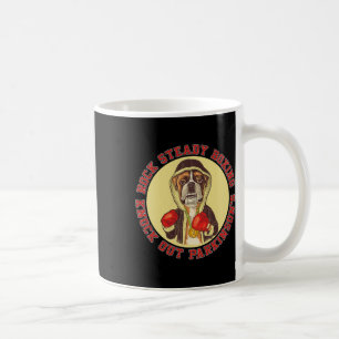 Taza De Café Rock Steady Boxing Parkinson - Perro Boxer con Re