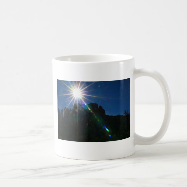 Taza De Café Rock Vortex de catedral horizontal (Derecha)