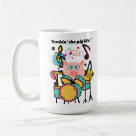 Taza De Café Rockear la vida del cerdo
