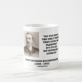 Taza De Café Rockefeller para ver mis dividendos venir en cita