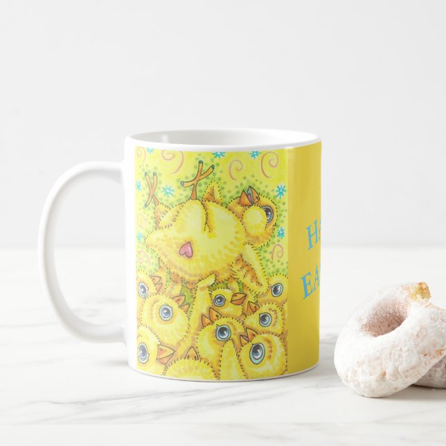 TAZA DE CAFÉ ROCKER CHICK MOSK PIT EASTER MUG (Con donut)