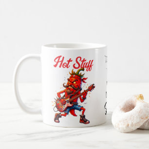 Taza De Café Rocker de Chili Rojo Caliente con Cita