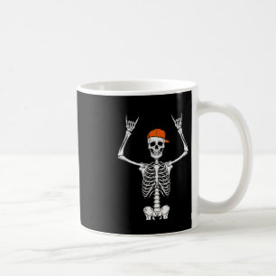 Taza De Café Rocker Skeleton Cap Skater Guay Halloween Punk Roc