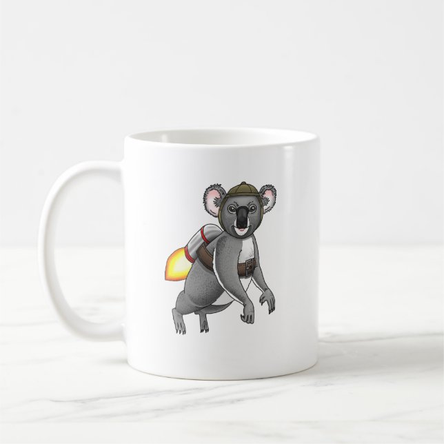 Taza De Café Rocket Koala (Izquierda)