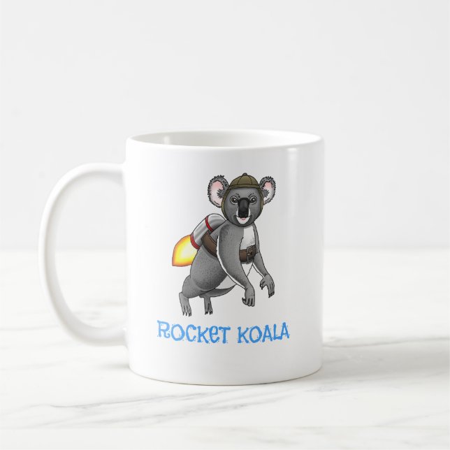 Taza De Café Rocket Koala (Izquierda)