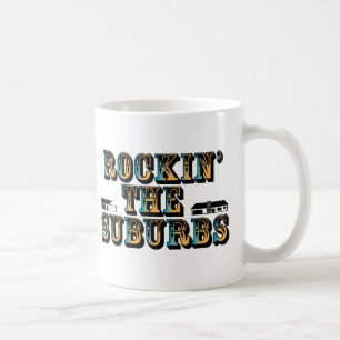 Taza De Café Rockin los suburbios