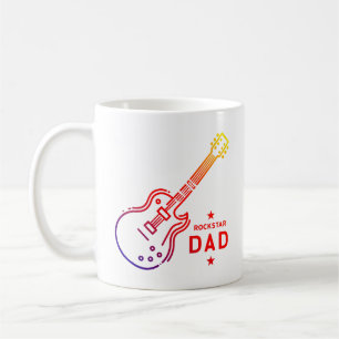Taza De Café Rockstar Dad Guitar