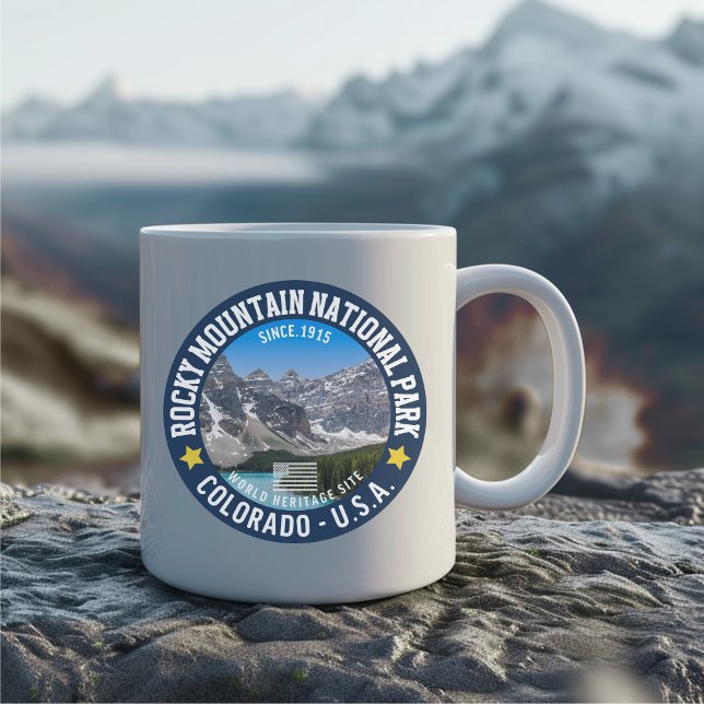 Taza De Café Rocky Mountain National Park Gear – Mountain View  (Subido por el creador)