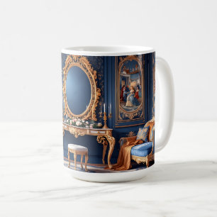 Taza De Café Rococo Azul Real