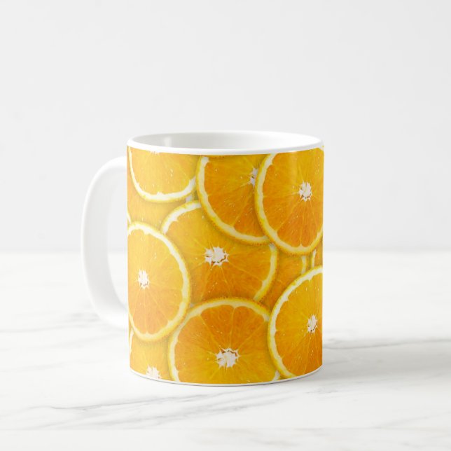 Taza De Café Rodajas de naranja (Anverso izquierdo)