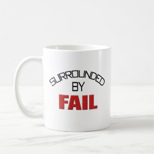 Taza De Café Rodeado por el fall