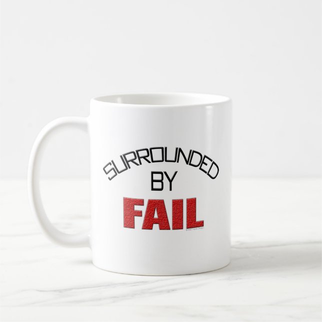 Taza De Café Rodeado por el fall (Izquierda)