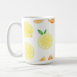 Taza De Café Rodelajas de cítrico sin costuras