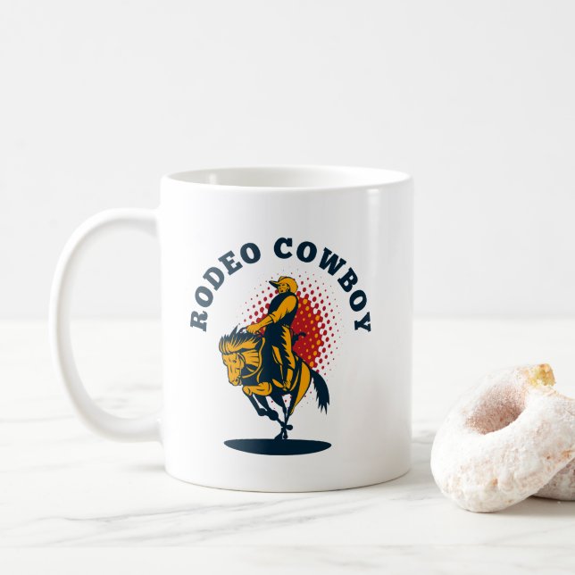 Taza De Café rodeo cowboy (Con donut)