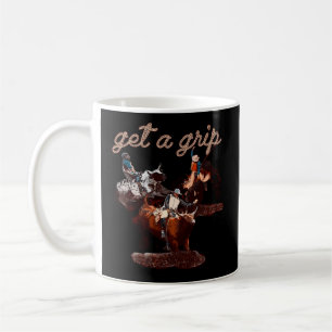 Taza De Café Rodeo Dad Bull Rider Consigue El Control De Wester